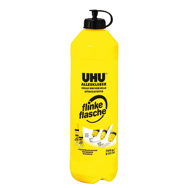 UHU Flinke Flasche, 760 g, mit Lösungsmittel