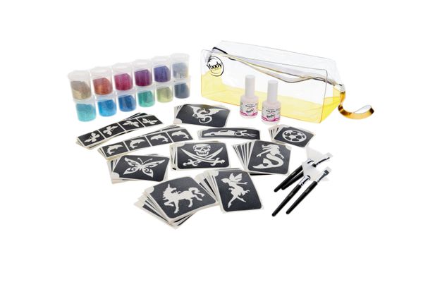 Glitzertattoo-Kinderfest-Set, 1 Set für 240 Glitzertattoos