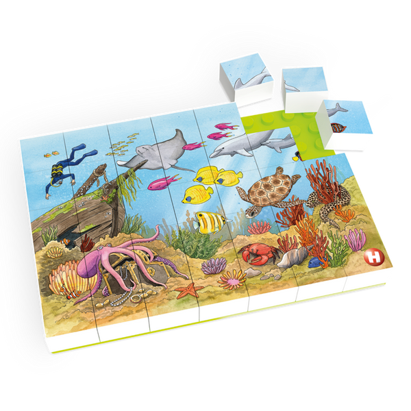 HUBELINO Puzzle Bunte Unterwasserwelt (35-teilig), ab 4 Jahre