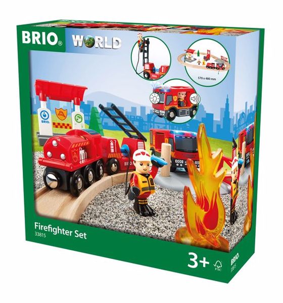 BRIO Bahn Feuerwehr Set (18 Teile), ab 3 Jahre