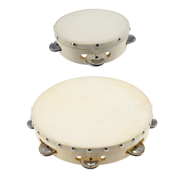 Schellen Tambourine Set, 15 + 25 cm 