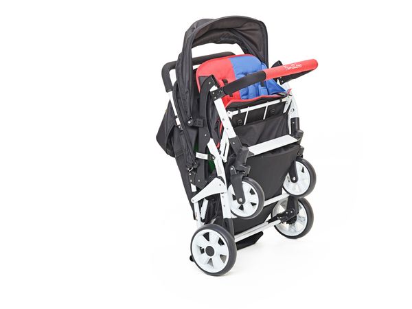 FAMILIDOO Lidoo City BB, leichtgewichtiger 4-Sitzer Kinderwagen für Neugeborene bis zum Kleinkind