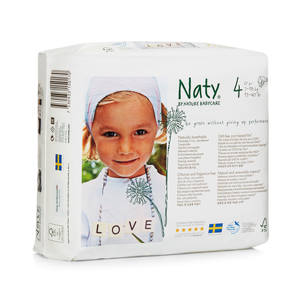 Naty Ökowindeln, Größe 4 (7-18 Kg), 26 Stück