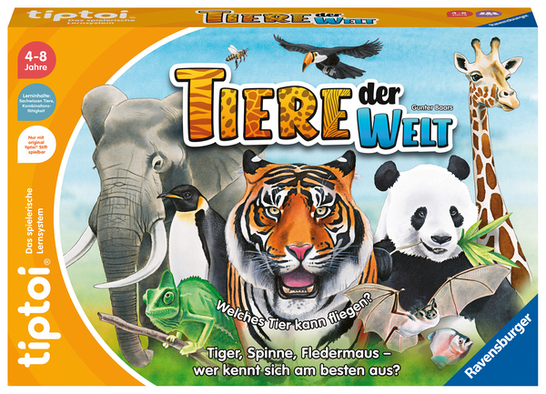 RAVENSBURGER tiptoi® Tiere der Welt, ab 4 Jahre