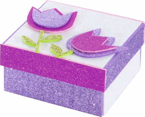 Glitter-Moosgummi ICE, 20x29cm, 5 Blatt