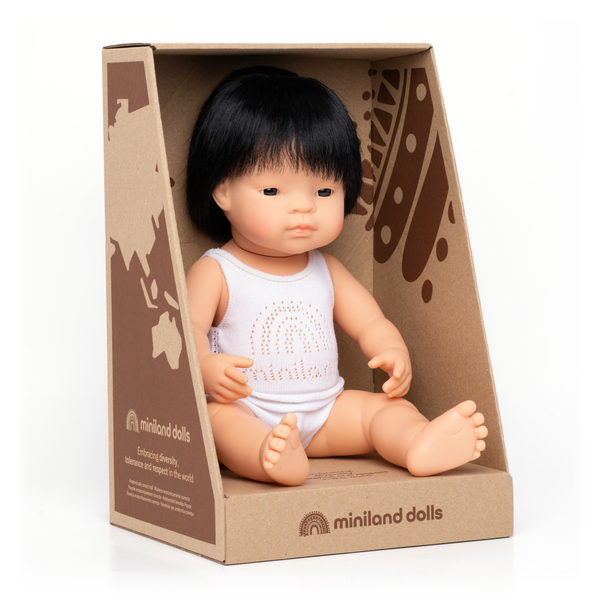 Puppe Junge asiatisch - 38 cm