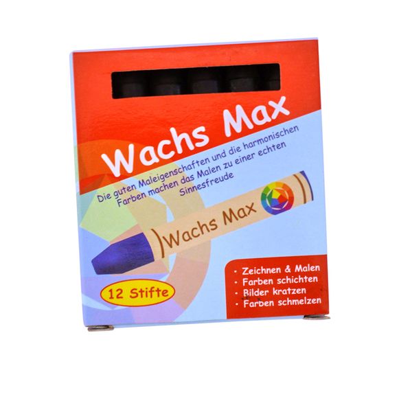 Wachsmax Wachsmaler, Farbe wählbar, 12 Stück