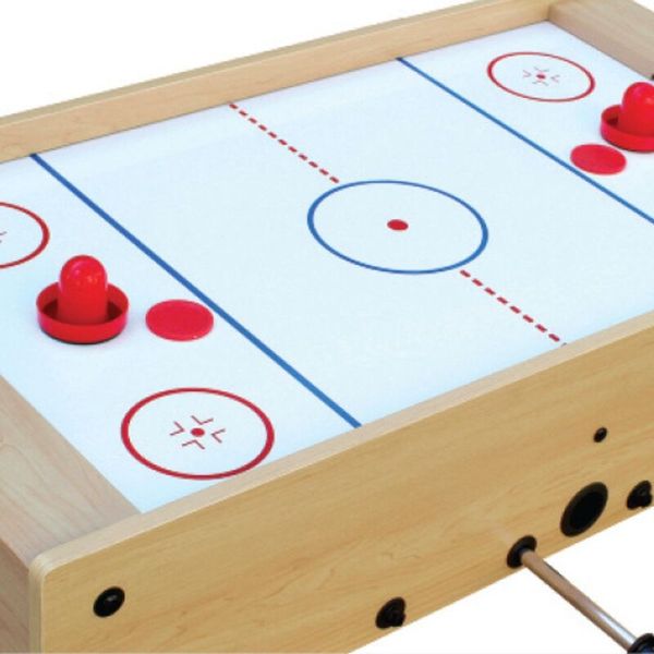 Mini-Tischkicker-Airhockey Big Fun 2in1 Tischaufleger, 2-4 Spieler, ab 3 Jahre