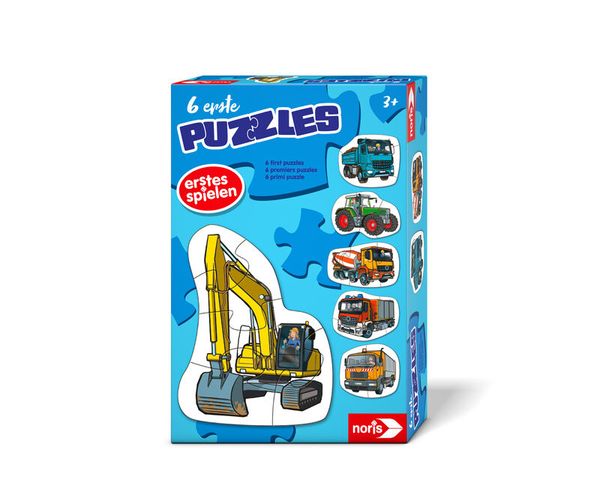 6 erste Puzzles - Fahrzeuge, ab 3 Jahre