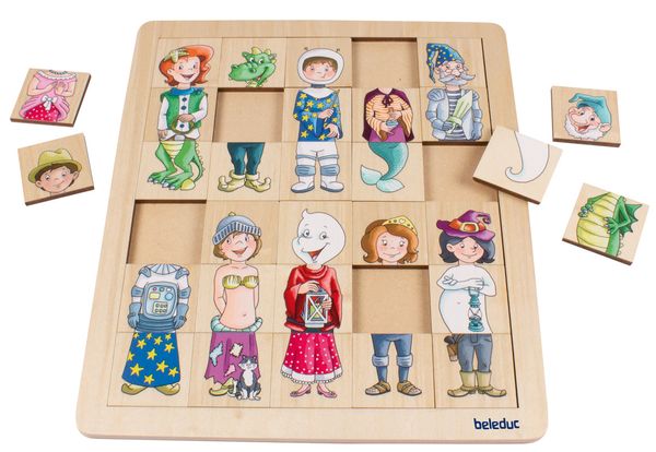 Match & Mix Puzzle Fantasy, Holz, 30 Teile, ab 4 Jahre