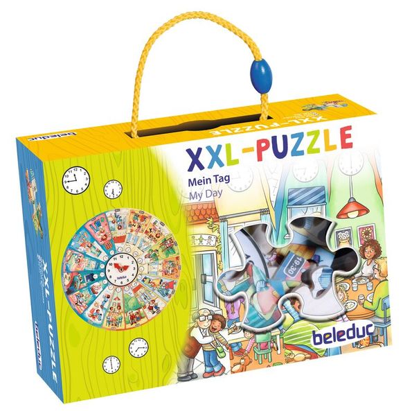 XXL Lernpuzzle Mein Tag, 50 Teile, ab 4 Jahre