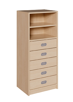 Schrank mit Schüben, Höhe 120 cm