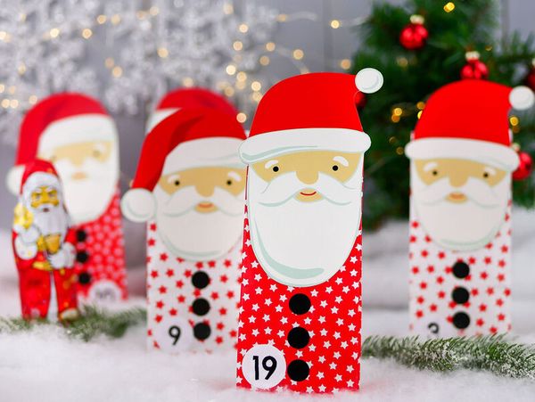 Geschenketaschen (Adventskalender) Nikolaus, 24 Tütensets (SONDERANGEBOT)