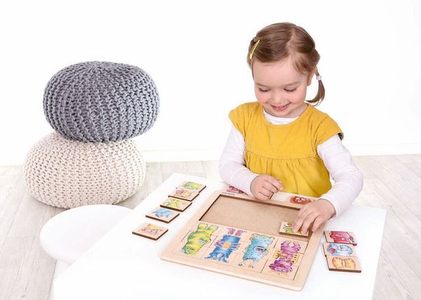 Kiga Set Match & Mix Puzzles, 3-tlg, ab 4 Jahre