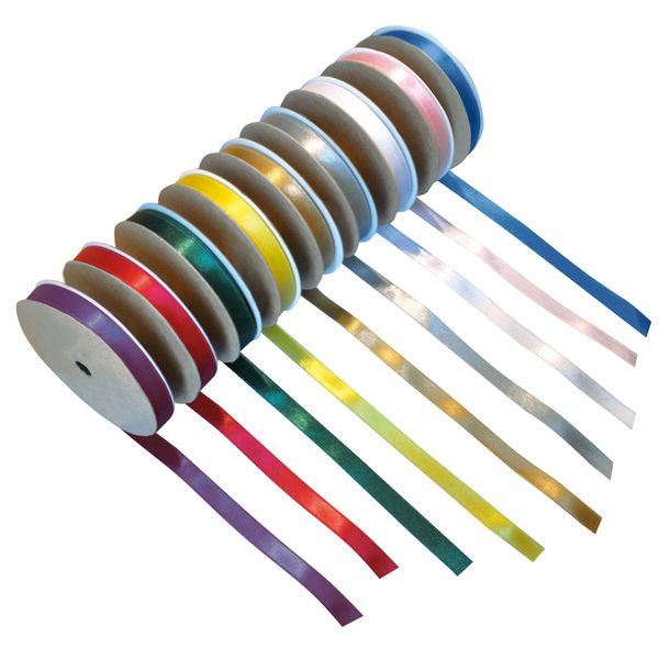 Satinband-Set, 9 Farben, 30m x 1 cm