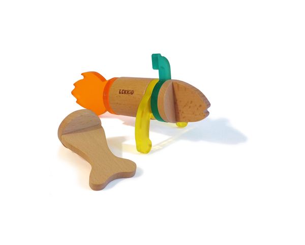 Magnetisches Bauspiel "Imaginary Fauna Snack Fish", 2er-Set