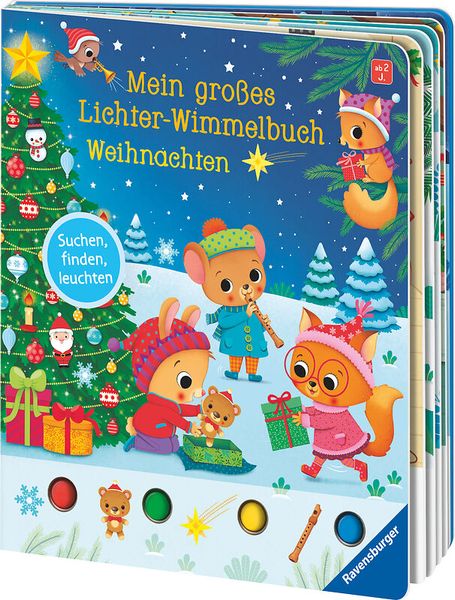 RAVENBSURGER Mein großes Lichter-Wimmelbuch: Weihnachten