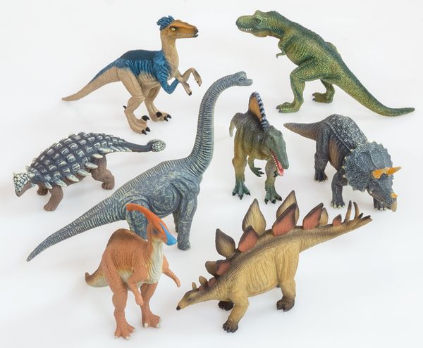 8 Dinosaurier, Set Deluxe (Figuren ca. 15 - 22 cm)