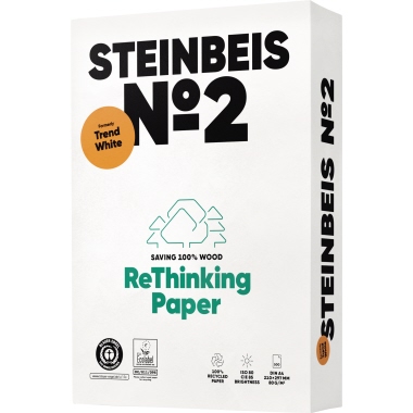 Steinbeis Kopierpapier Trend White DIN A4, 100% Altpapier, 80 g, 5x500 Blatt