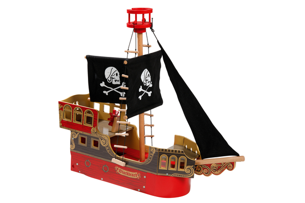 PAPO Piratenschiff aus Holz, 55 x 14,5 x 51 cm, ab 3 Jahre