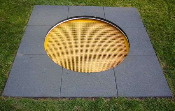 EUROTRAMP Bodentrampolin Mini, gelb