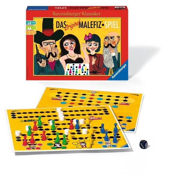 RAVENSBURGER Das Original Malefiz Spiel, Würfelspiel, 2-4 Spieler, ab 6 Jahre