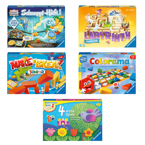 RAVENSBURGER KiGa Spiele-Set, ab 3 Jahre (5 Teile)