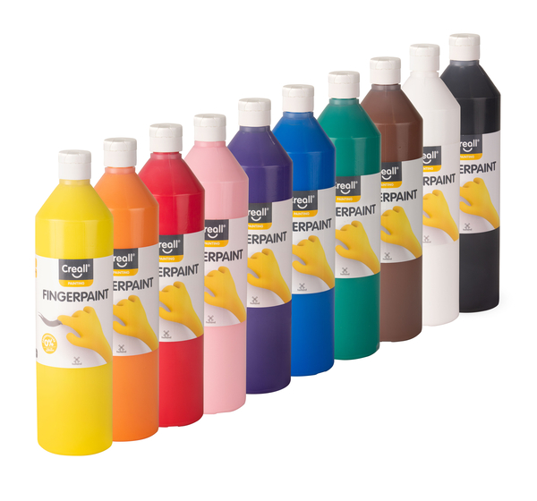 Fingerfarben-Set mit 10 Farben (Creall), 10 x 750 ml