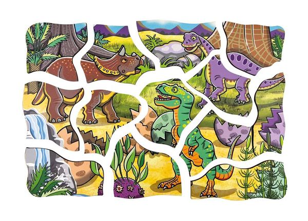 Lagen-Puzzle "Dinosaurier", 45 Teile, ab 4 Jahre