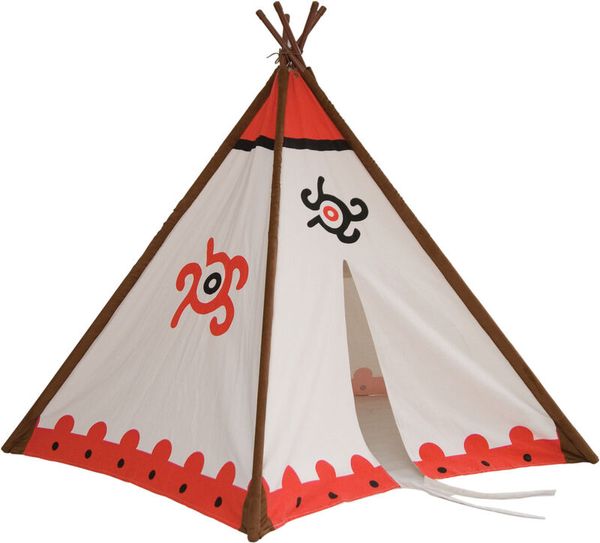 Wigwam / Zelt / Zimmer Tipi, 5 Seiten (150 x 148 cm)