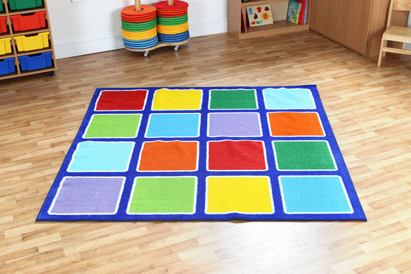 Spielteppich Regenbogen, quadratisch