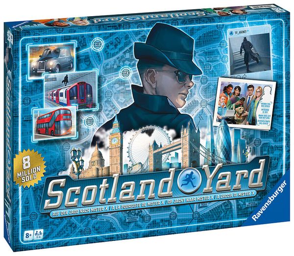 RAVENSBURGER Scotland Yard, Suchspiel, 2-6 Spieler, ab 8 Jahre 