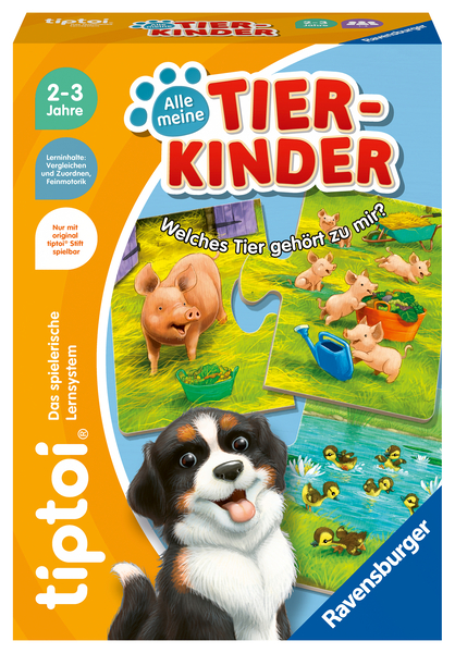 RAVENSBURGER tiptoi® Alle meine Tierkinder, ab 2 Jahre