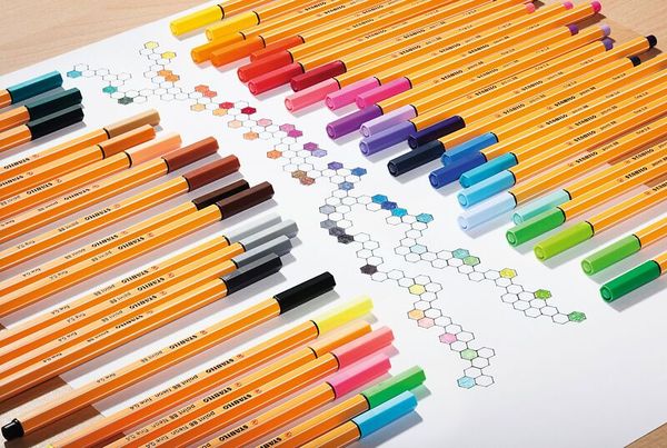 STABILO Fineliner point 88, Grundfarben-Set, 10 Stück