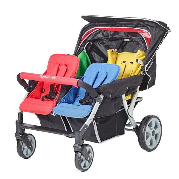 FAMILIDOO Lidoo Star BB+, 4-Sitzer Kinderwagen für Neugeborene bis Kleinkind