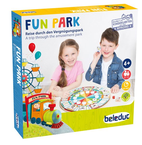 Brettspiel Fun Park, 2-4 Spieler, ab 4 Jahre, 15 Minuten Spielzeit