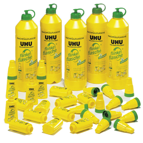 UHU Kindergarten-Set ReNature (5x 760g + 20 Leerflaschen), ohne Lösungsmittel