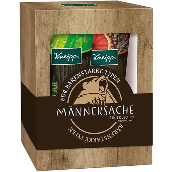 Geschenk-Set Kneipp Männersache - Pflegedusche für Haut und Haar, 2 x 200 ml