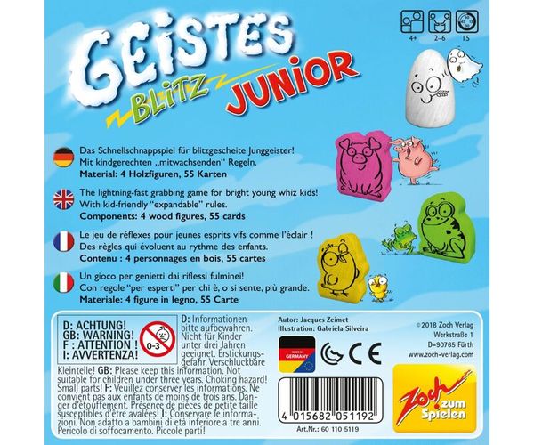 Geistesblitz Junior, 2-6 Personen, ab 4 Jahre