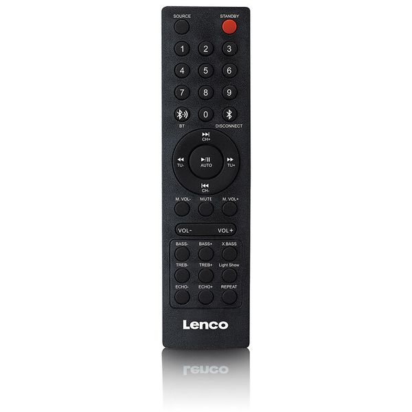 Lenco PA-260BK, PA-Anlage mit kompletter LED-Frontbeleuchtung