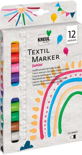 KREUL Textilmarker medium Junior 12er Set