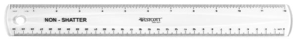 Westcott Kunststofflineal, 30cm