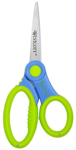 Westcott MICROBAN Schulschere, spitz, antibakteriell, Soft-Grip Griff, 13cm