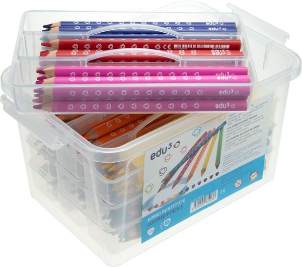 edu Jumbo Tri - 120 Buntstifte in Maxi-Box