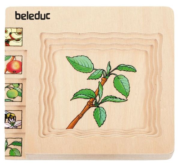 Lagen-Puzzle Apfel, 30 Teile, Holz, ab 4 Jahre