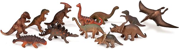 12 Dinosaurier, ca. 8-12 cm, ab 3 Jahre