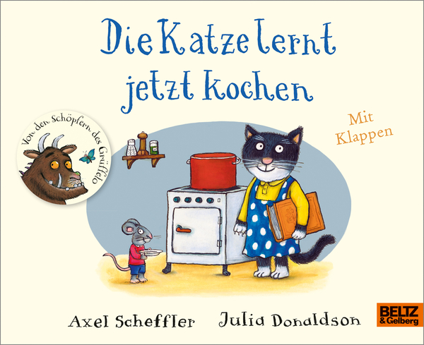 Die Katze lernt jetzt kochen (Pappbilderbuch)