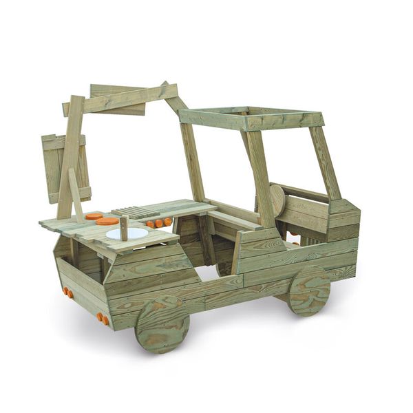 ERZI Foodtruck aus Holz, Outdoor LxBxH: 179 x 90 x 139 cm