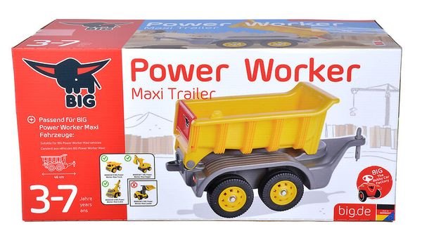 BIG Power Worker Maxi Trailer mit Anhängerkupplung