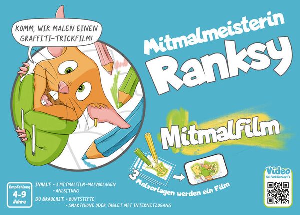 Mitmalfilm DIN A5 "Mitmalmeisterin Ranksy"